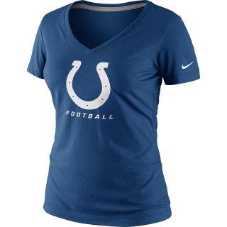 NIKE Womens Indianapolis Colts Legend Logo V Neck T Shirt   Size: Large, Gym