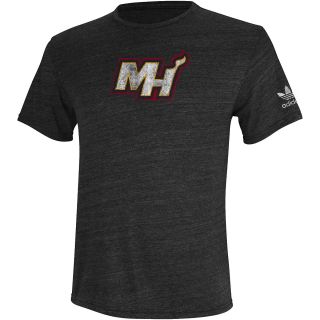 adidas Mens Miami Heat Bigger Better Logo Short Sleeve T Shirt   Size Xl,