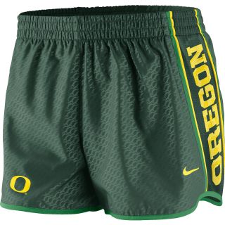 NIKE Womens Oregon Ducks Dri FIT Chainmaille Pacer Shorts   Size: Large, Green