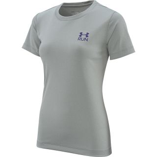 UNDER ARMOUR Womens Done Short Sleeve Running T Shirt   Size: Large, True
