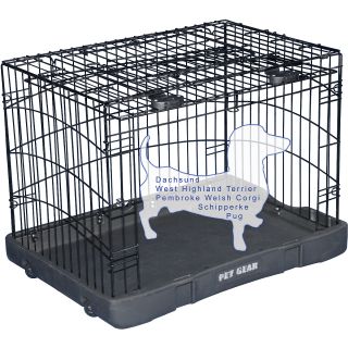 Pet Gear Travel Lite Steel Crate   Size: 27, Black (TL5927BK)