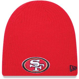 NEW ERA Womens San Francisco 49ers Soft Snow Fleece Knit Hat, Red
