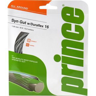 PRINCE Synthetic Gut with Duraflex Tennis String   16 Gauge   Size: 4016g,