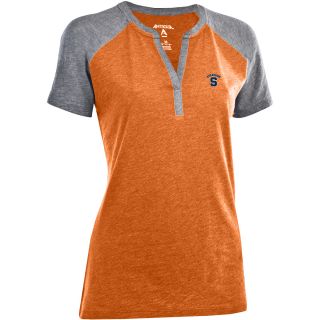 Antigua Womens Syracuse Orange Shine 100% Cotton Washed Slub Jersey Tee   Size: