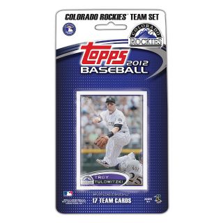 Topps 2012 Colorado Rockies Official Team Baseball Card Set of 17 Cards Blister