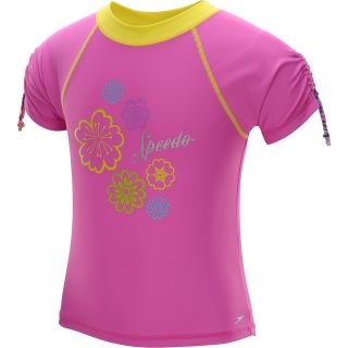 SPEEDO Toddler Girls UV Short Sleeve Sun Shirt   Size: 3t, Pink