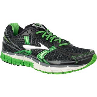 BROOKS Mens Adrenaline 14 GTS Running Shoes   Size: 12, Black/green