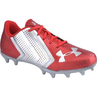 UNDER ARMOUR Mens Blur Phantom MC Low Football Cleats   Size: 10.5, Red/silver