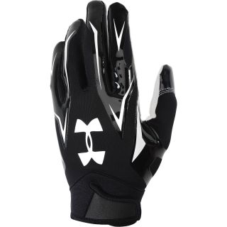 UNDER ARMOUR Adult F4 Football Receiver Gloves   Size: Medium, Black/white
