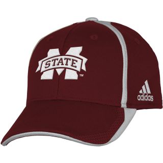 adidas Youth Mississippi State Bulldogs Player Structured Fit Flex Cap   Size