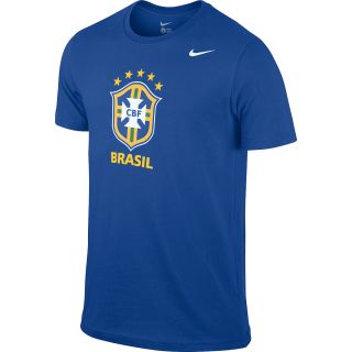 NIKE Mens Brasil Core Crest Short Sleeve T Shirt   Size: Medium, Varsity Royal