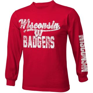 adidas Youth Wisconsin Badgers Printed Crew Long Sleeve Shirt   Size: Medium,