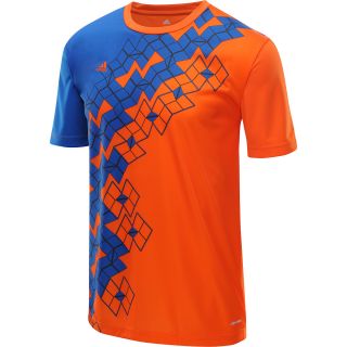 adidas Mens Predator ClimaLite Short Sleeve T Shirt   Size: Large, Orange/blue