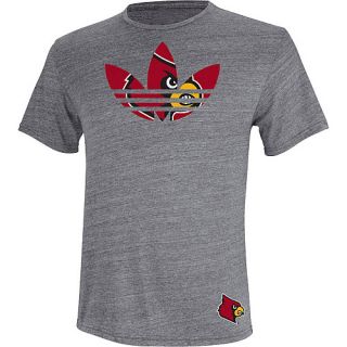 adidas Mens Louisville Cardinals Trefoil Short Sleeve T Shirt   Size: Medium,