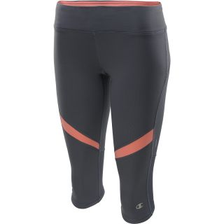 CHAMPION Womens PerforMax Knee Tights   Size: XS/Extra Small, Grey/pink