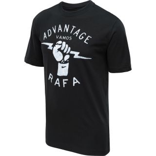 NIKE Mens Rafa Short Sleeve Tennis T Shirt   Size: 2xl, Black