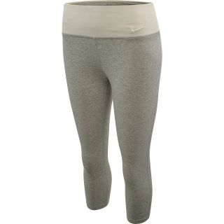 NIKE Womens Legend 2.0 Tight Fit Cotton Capri Pants   Size Xl, Grey