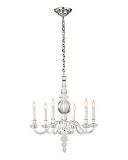 George II Small Polished Silver Chandelier