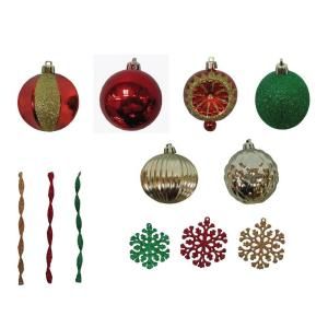 Home Accents Holiday Assorted Shatter Resistant Ornaments (100 Pack) C 130772