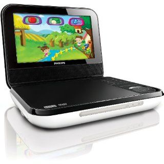Philips PD703/37 7 Inch LCD Portable DVD Player with Wireless Game Controller, Black: Electronics