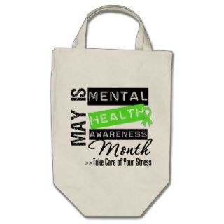 May   Mental Health Awareness Month Canvas Bags