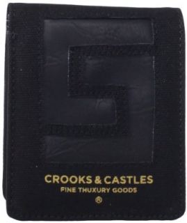 Crooks & Castles Men's Fold Wallet Stealth, Black, One Size at  Mens Clothing store