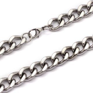 20.5 Inch Stylish Stainless Steel Curb Chain Necklace / Jewellery (LIFETIME WARRANTY): Jewelry