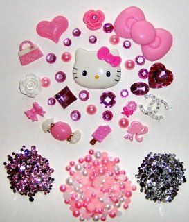 DIY Hello Kitty Bling Bling Cell Phone Case Resin Flatback Deco Kit / Set    lovekitty : Other Products : Everything Else
