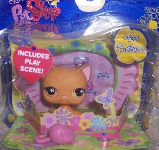 Littlest Pet Shop Exclusive Single Pack Orange Cat [Toy Mouse & Scenery]: Toys & Games