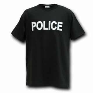 RD Genuine US Police Black Law Enforcement T Shirts   Tees   Black   Size  X Large   Military Apparel Shirts Clothing
