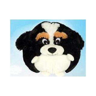 Round Puffy Bernese Mountain Dog Plush 12" in Diameter: Toys & Games