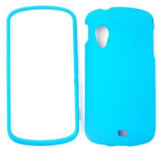 MATTE COVER FOR SAMSUNG STRATOSPHERE CASE FACEPLATE HARD PLASTIC NEON LT BLUE A006 JC I405 CELL PHONE ACCESSORY: Cell Phones & Accessories