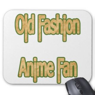 Old Fashion Anime Fan Mouse Pad