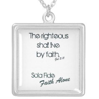 Sola Fide/ Faith Alone Custom Necklace