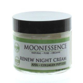 Moonessence Renew Night Cream, Aha with Collagen Peptides, 5 Ounce : Facial Night Treatments : Beauty