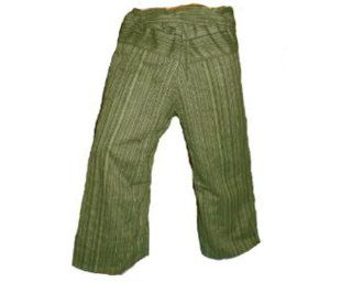 UnisexAll Unisex Pants   Free Size Cotton Handwoven Striped Pants Yoga Trousers   Green Tea Leaf Color : Other Products : Everything Else