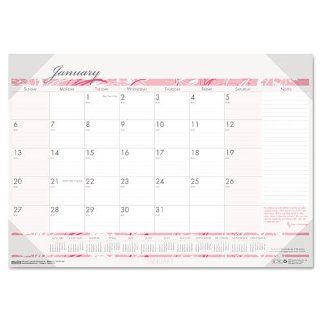 HOD1466   Breast Cancer Awareness Monthly Desk Pad Calendar : Office Desk Pad Calendars : Office Products