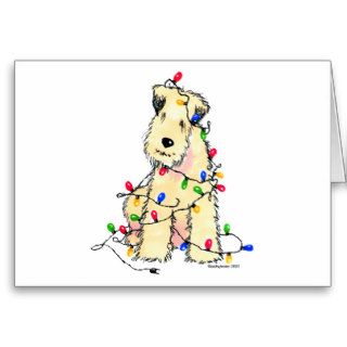 Soft Coated Wheaten Terrier   Christmas Cards