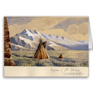 Wigwam of Ute Indians, Salt Lake City Greeting Cards