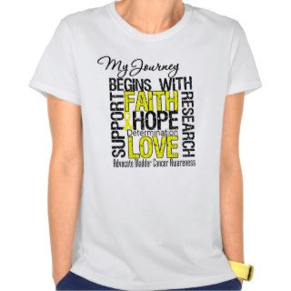 Bladder Cancer My Journey Begins With FAITH Tee Shirts