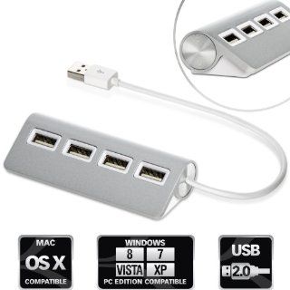 Sabrent Premium 4 Port Aluminum USB Hub (9.5" cable) for iMac, MacBook, MacBook Pro, MacBook Air, Mac Mini, or any PC (HB UMAC): Computers & Accessories