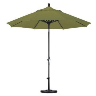 California Umbrella 9 ft. Aluminum Collar Tilt Patio Umbrella in Kiwi Olefin GSCU908302 F55