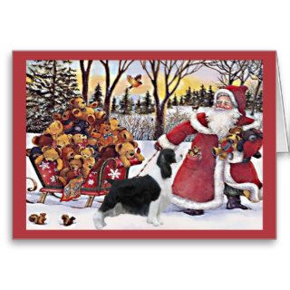 English Springer Spaniel Christmas Card Bears