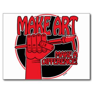 Make Art Make a Difference II Postcard