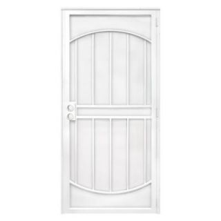 Unique Home Designs Arcada 36 in. x 80 in. White Steel Security Door IDR06400362062