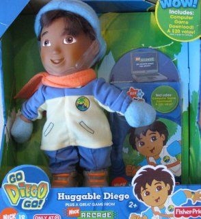 Go Diego Go! HUGGABLE DIEGO Doll & GAME Download TARGET Exclusive (2006 Fisher Price Mattel Canada): Toys & Games