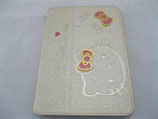 Sweet Hello Kitty Cute Pu Leather Case Flip Case for ipad Mini Gold: Computers & Accessories