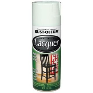 Rust Oleum Specialty 11 oz. Lacquer Gloss White Spray Paint 1904830