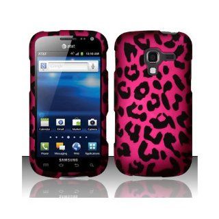 Pink Leopard Hard Cover Case for Samsung Galaxy Exhilarate SGH I577 Cell Phones & Accessories