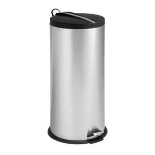 Honey Can Do 30 l Round Stainless Steel Step Touchless Trash Can with Bucket TRS 02112